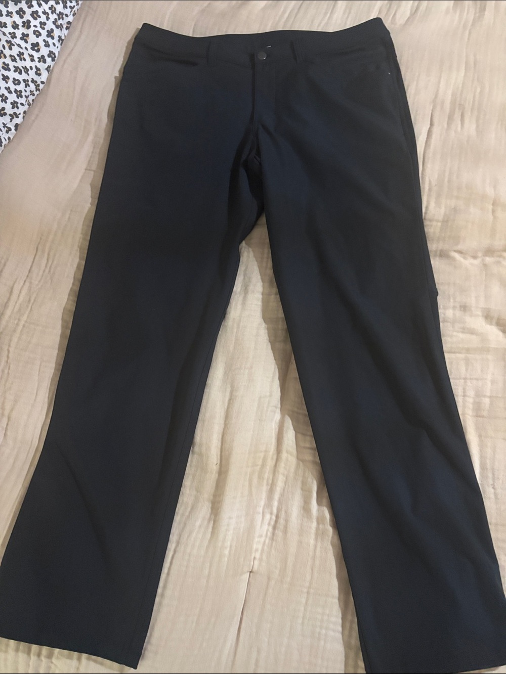 Men's Lululemon Black Straight-Leg Dress Pants 34x32